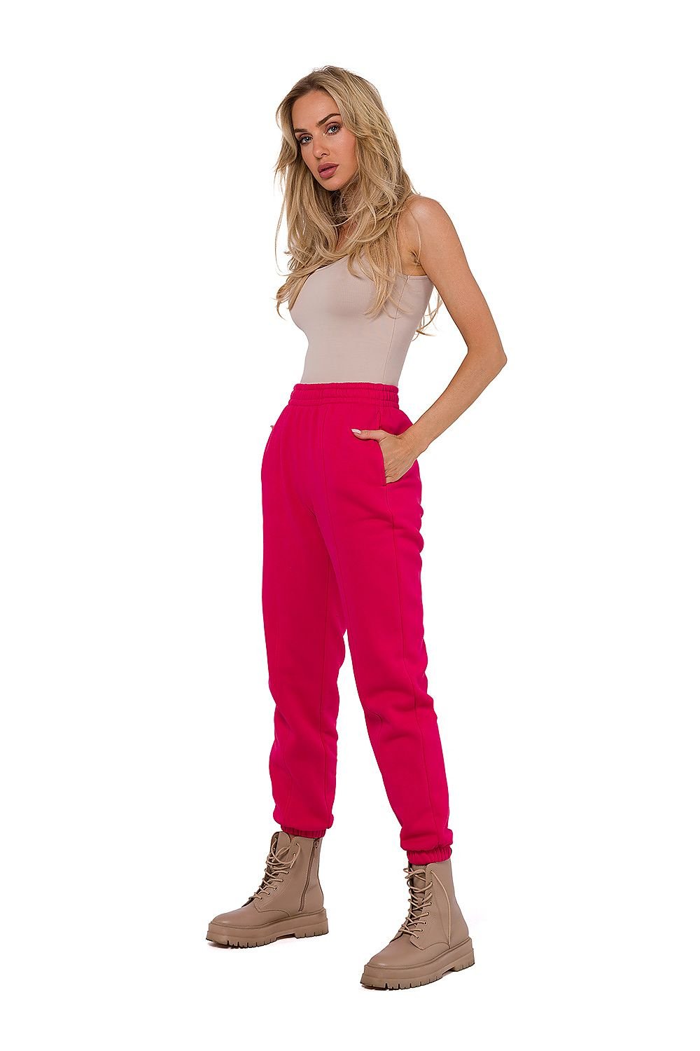 TEEK - Pocketed Sweatpants PANTS TEEK MH pink L 