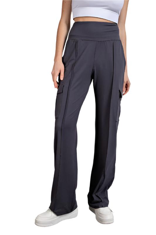 TEEK - Butter Straight Leg Cargo Pants PANTS TEEK FG Charcoal S 