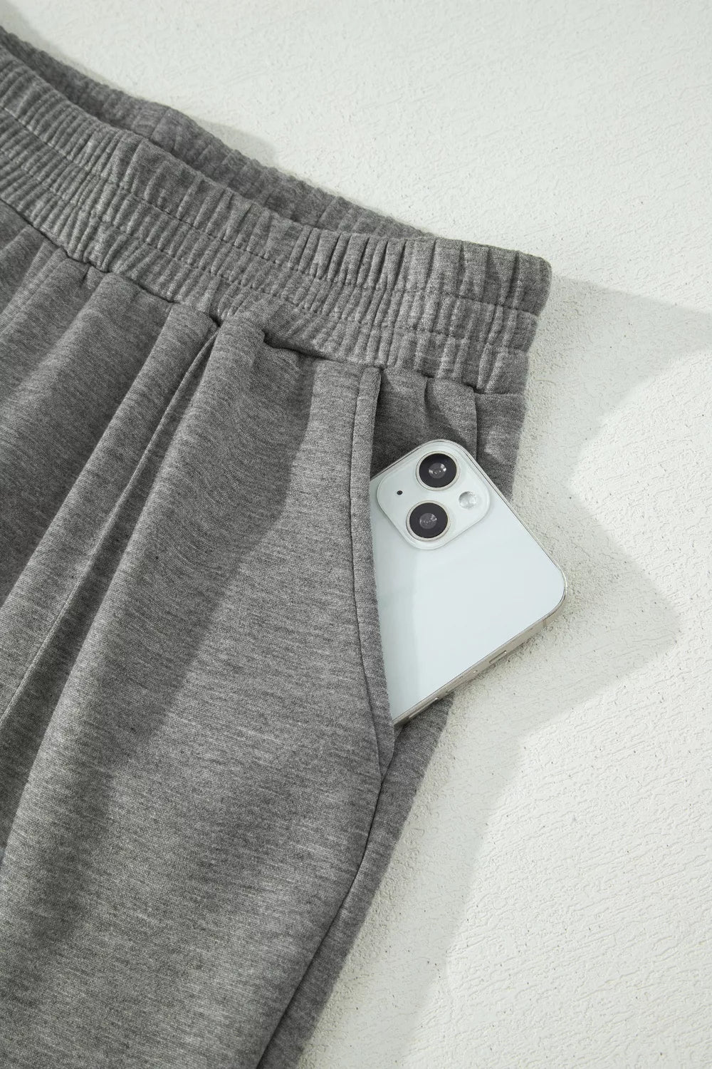 Half Zip Polo Tee Casual Pant Set Trendsi