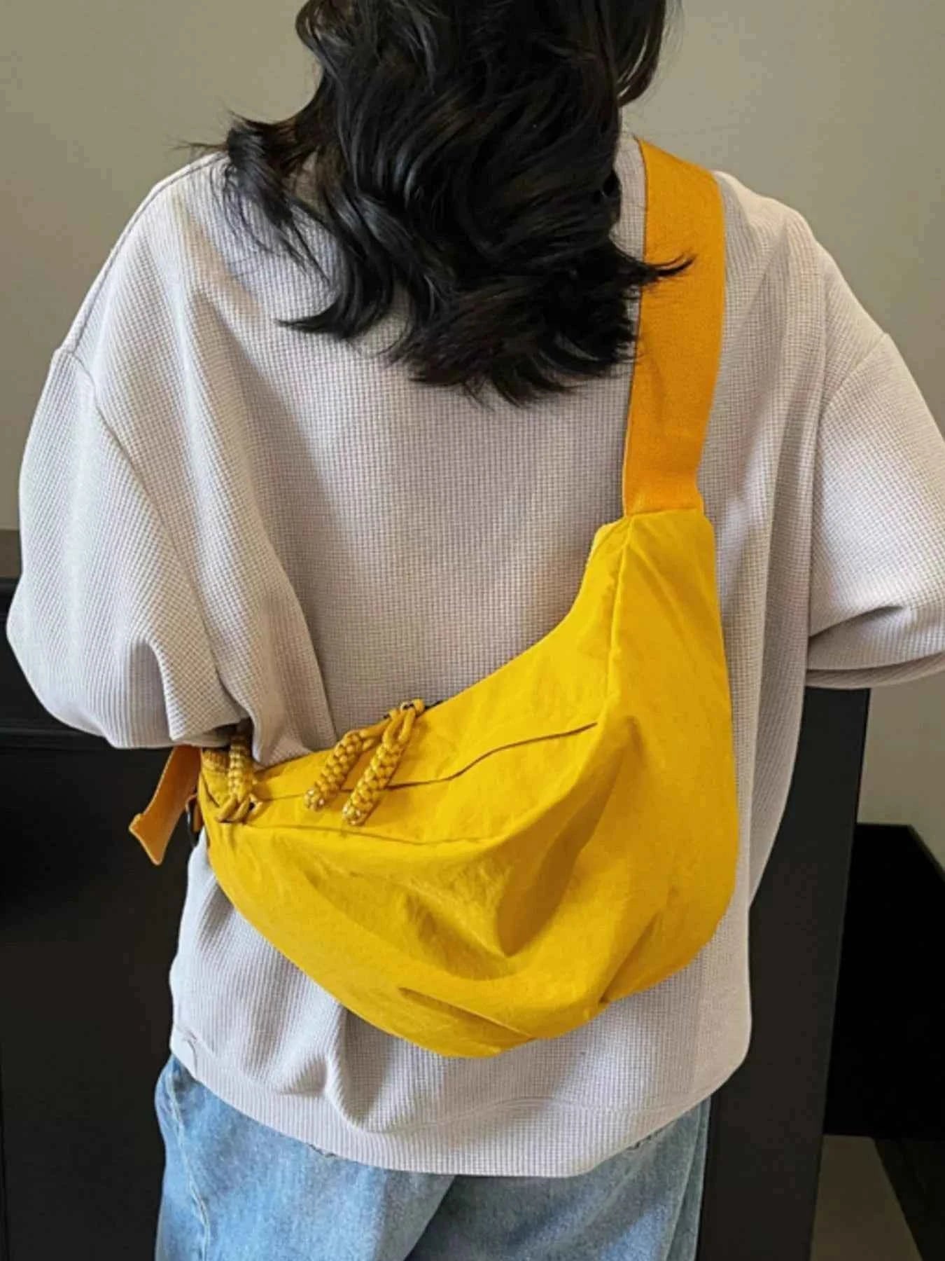 TEEK - Casual Lightweight Nylon Sling Bag BAG TEEK Trend Gold One Size