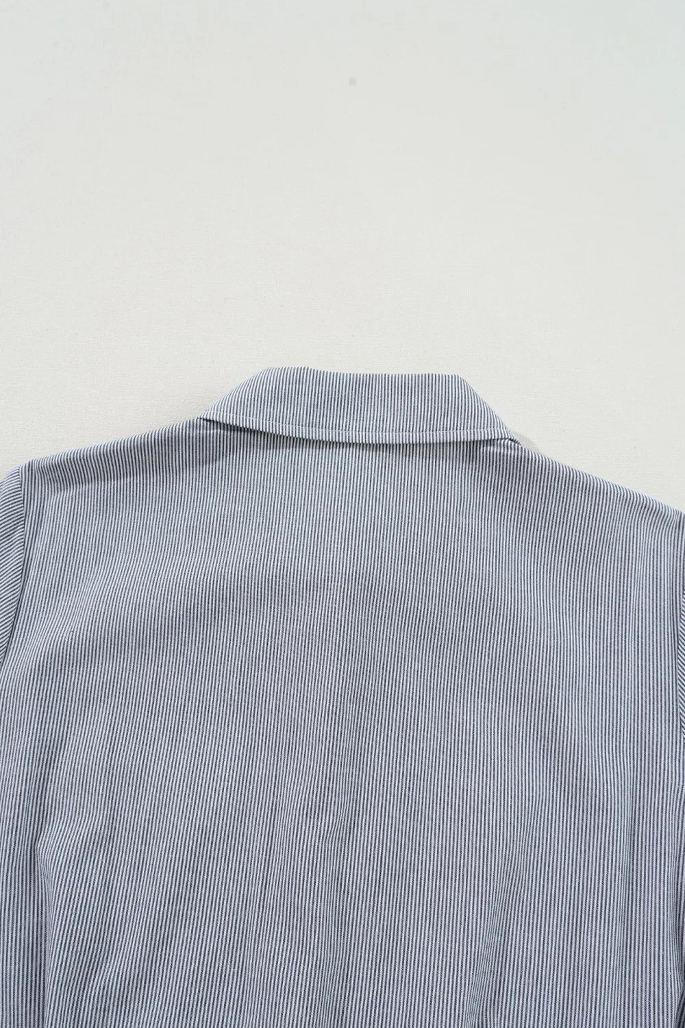 TEEK - Striped Chest Pockets Tie Waist Romper JUMPSUIT TEEK Trend