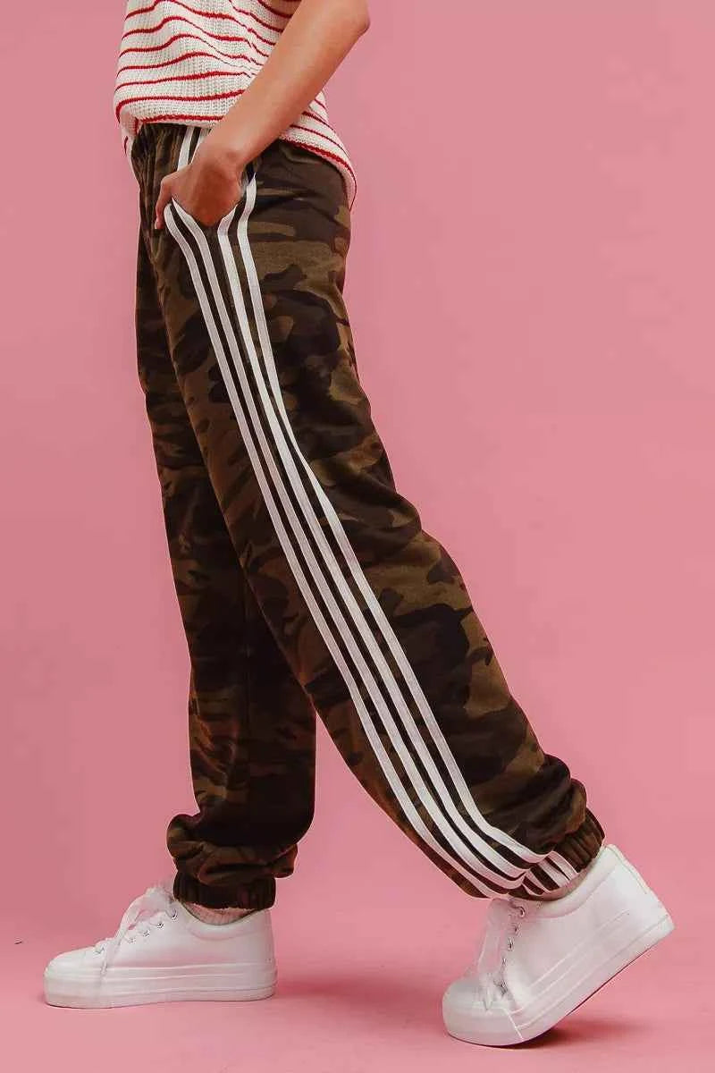 TEEK - Side Lines Camouflage Track Pants PANTS TEEK Trend