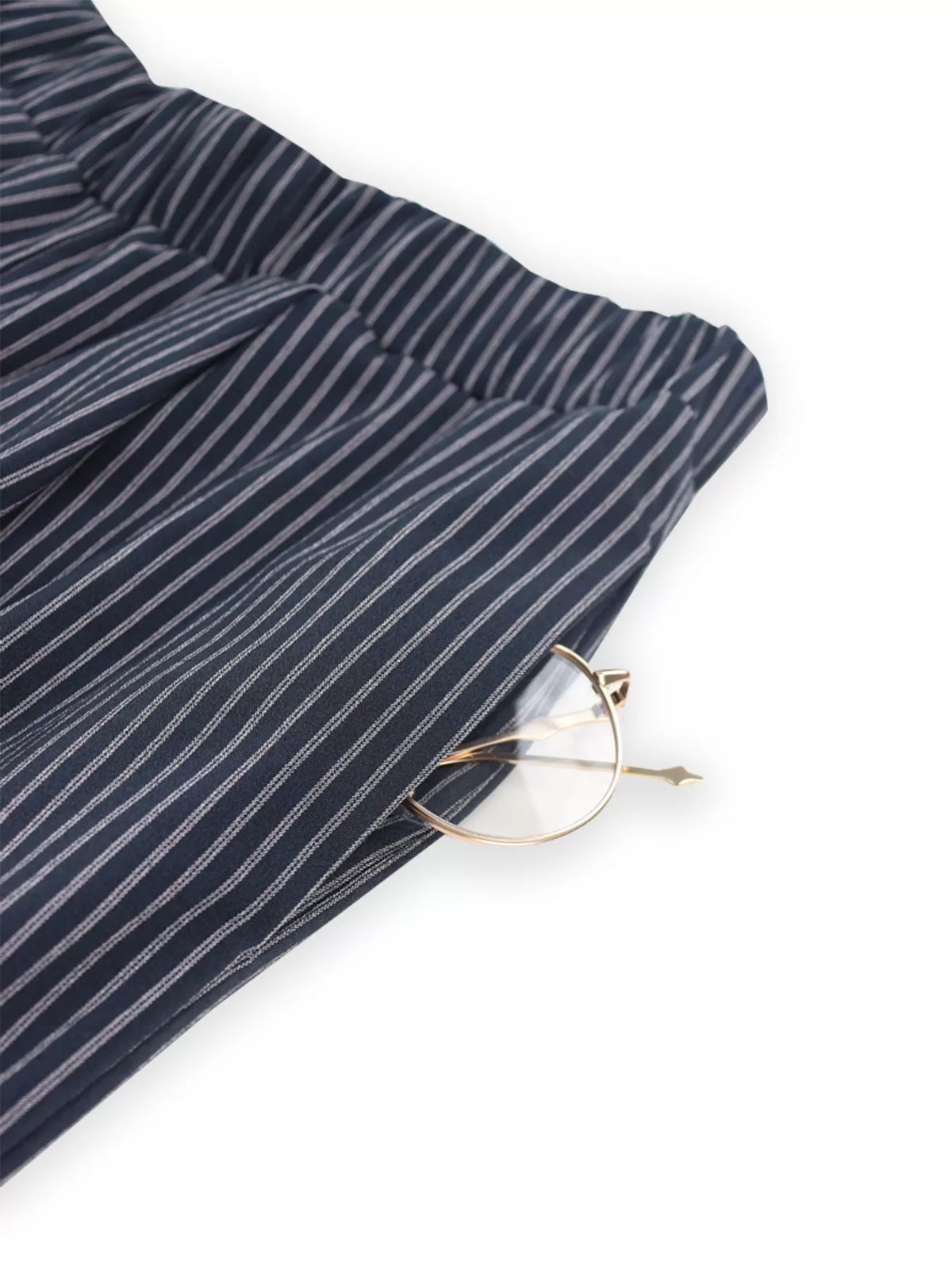 TEEK - Striped Sleeveless Top and Wide-Leg Pants Set SET TEEK Trend
