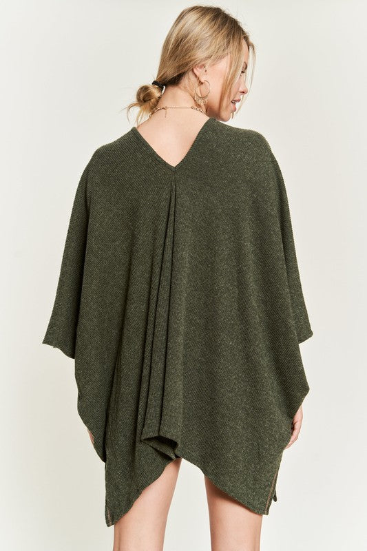 TEEK - V-NECK PONCHO TOP TOPS TEEK FG   