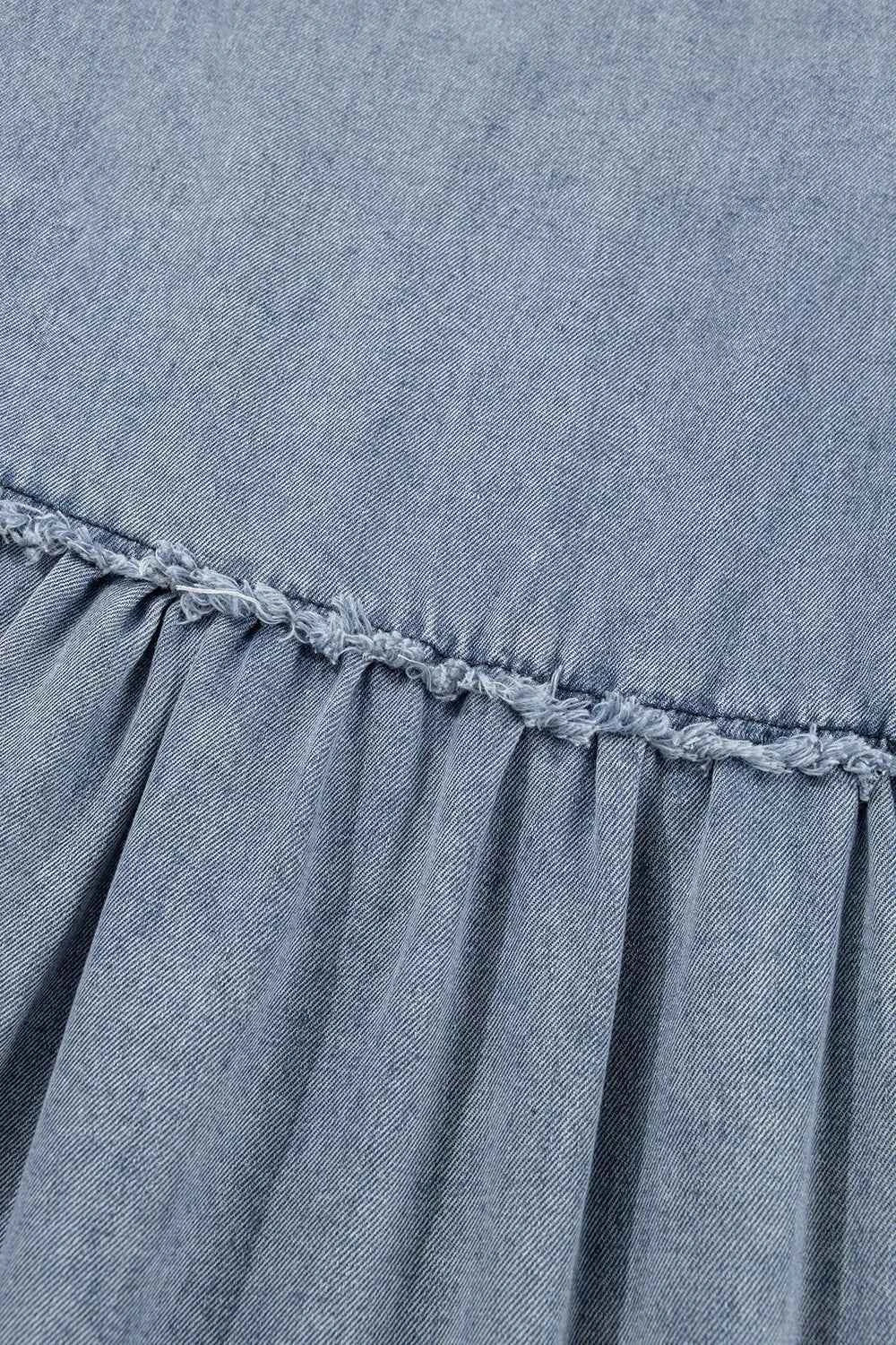TEEK - Vintage Wash Denim Dress with Pockets DRESS TEEK Trend
