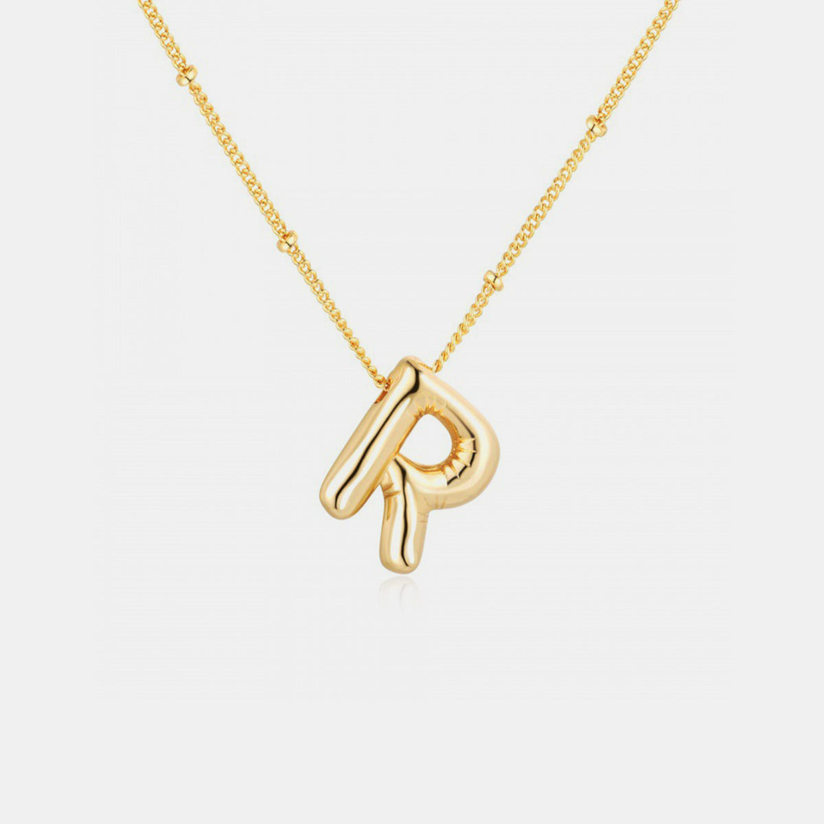 TEEK - K-S Gold-Plated Letter Pendant Necklace JEWELRY TEEK Trend Style R  