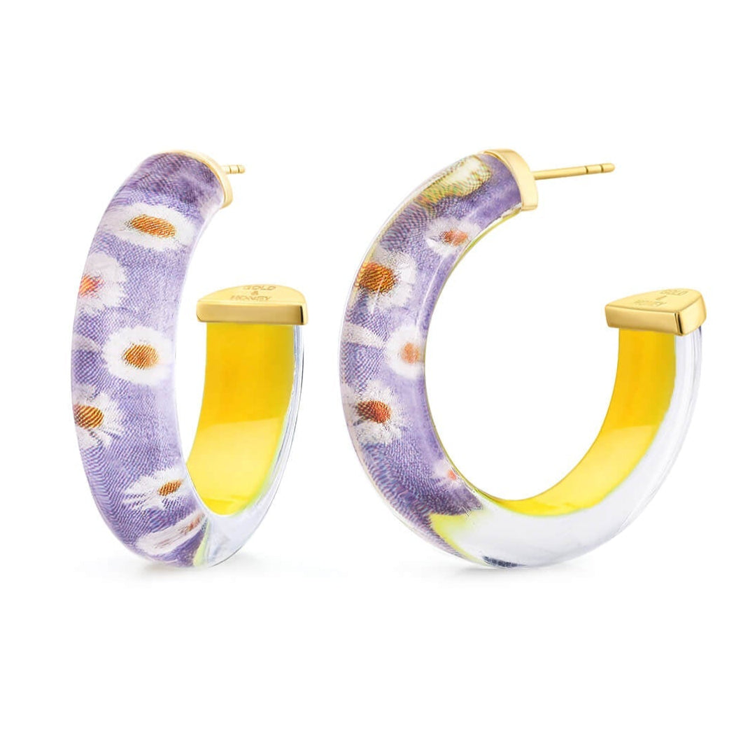 TEEK - Daisy Illusion Hoop Earrings JEWELRY TEEK GNH