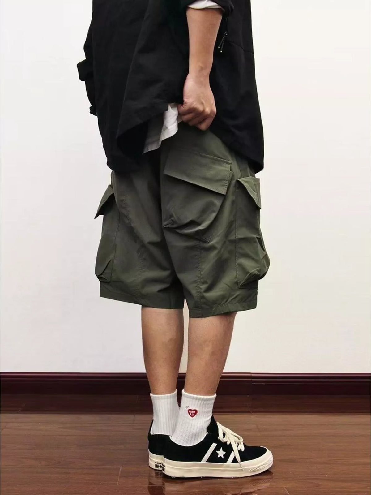 Men's Plus Size Loose Fit Cargo Shorts Trendsi