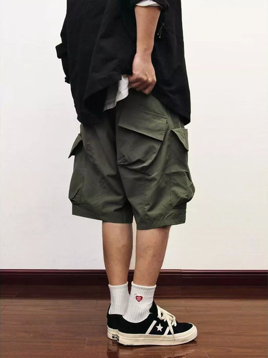 Men's Plus Size Loose Fit Cargo Shorts Trendsi