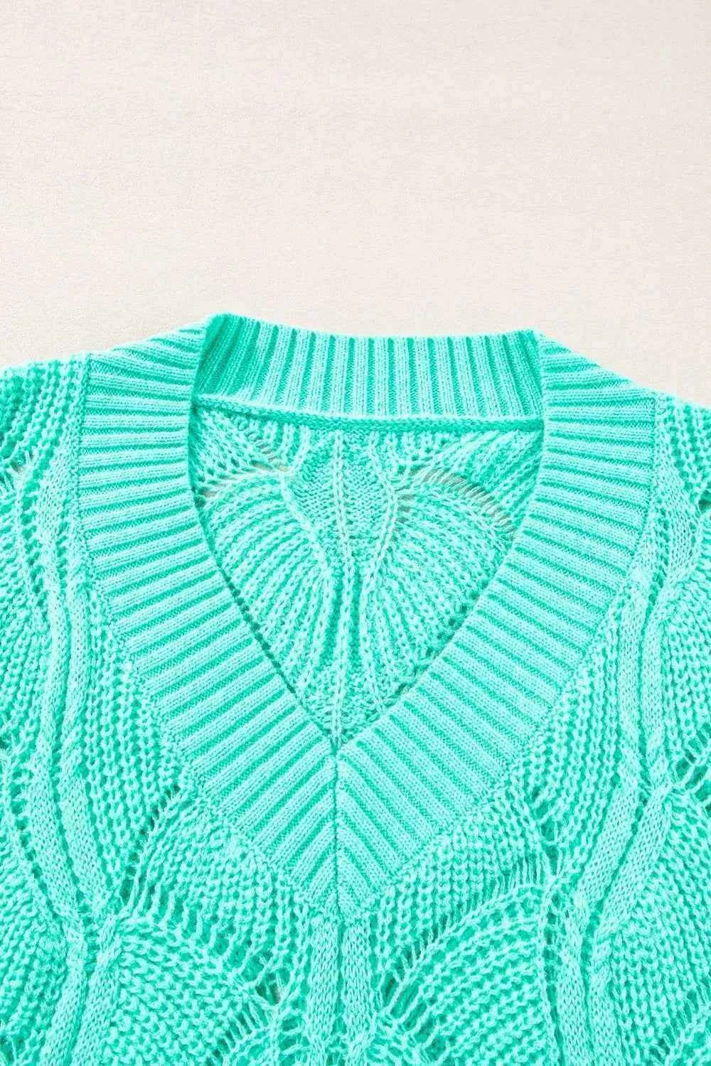 TEEK - Elegant Texture V-Neck Knit Top TOPS TEEK Trend