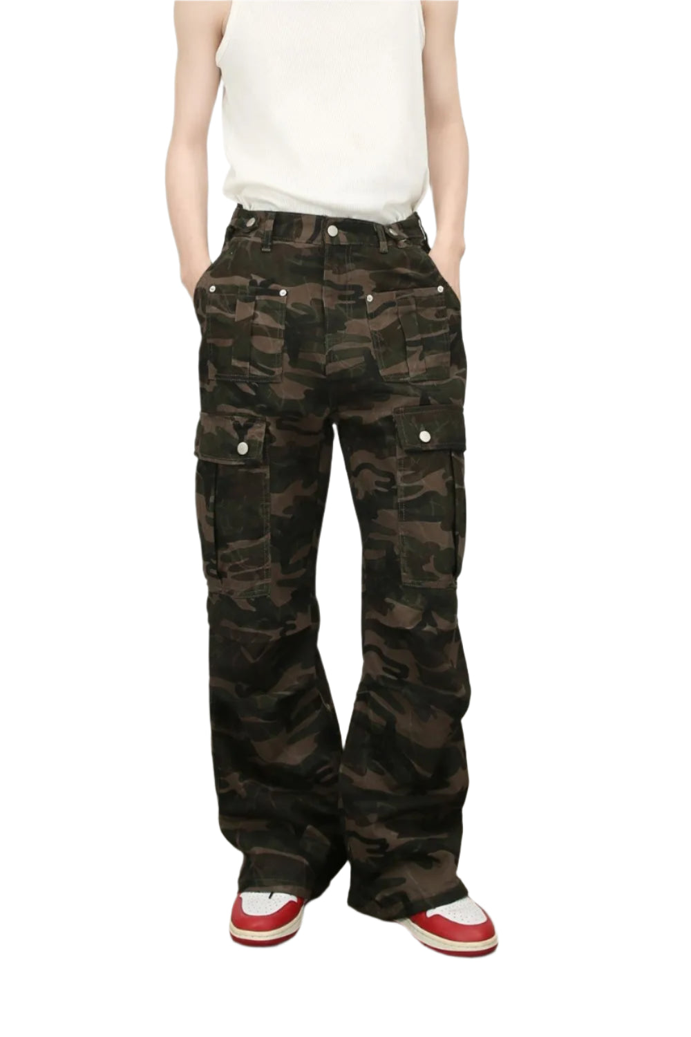 TEEK - Mens Green Camouflage Pocketed Jeans JEANS TEEK Trend S