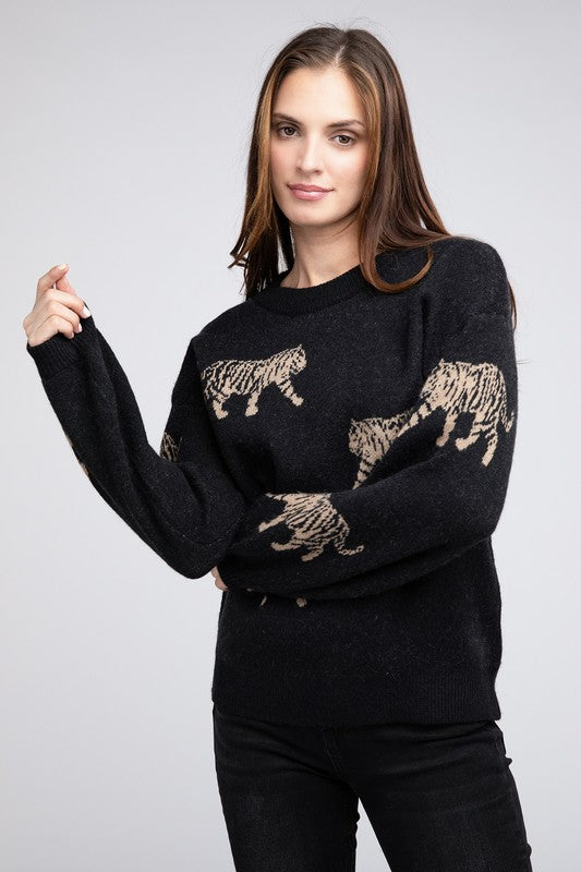 TEEK - Tiger Pattern Sweater SWEATER TEEK FG   