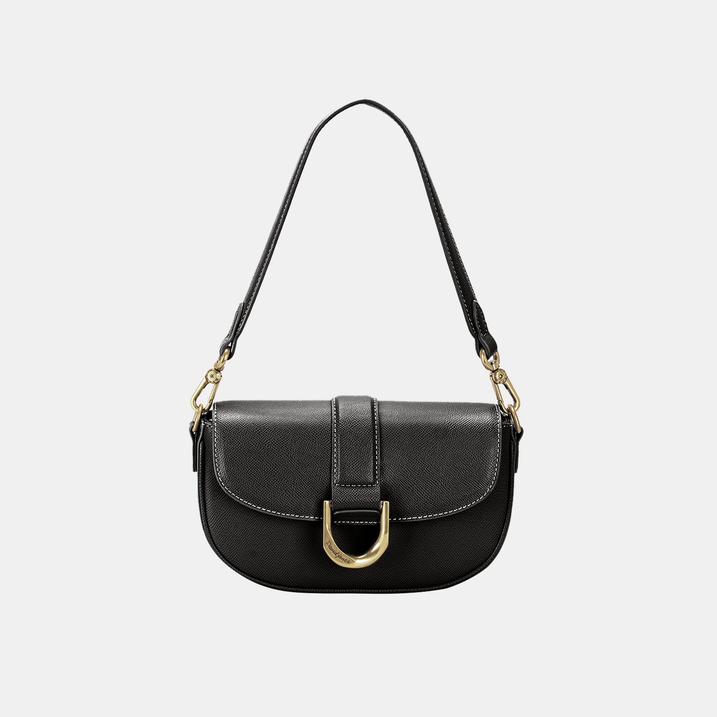 TEEK - Hung Buckle Shoulder Bag BAG TEEK Trend Black  