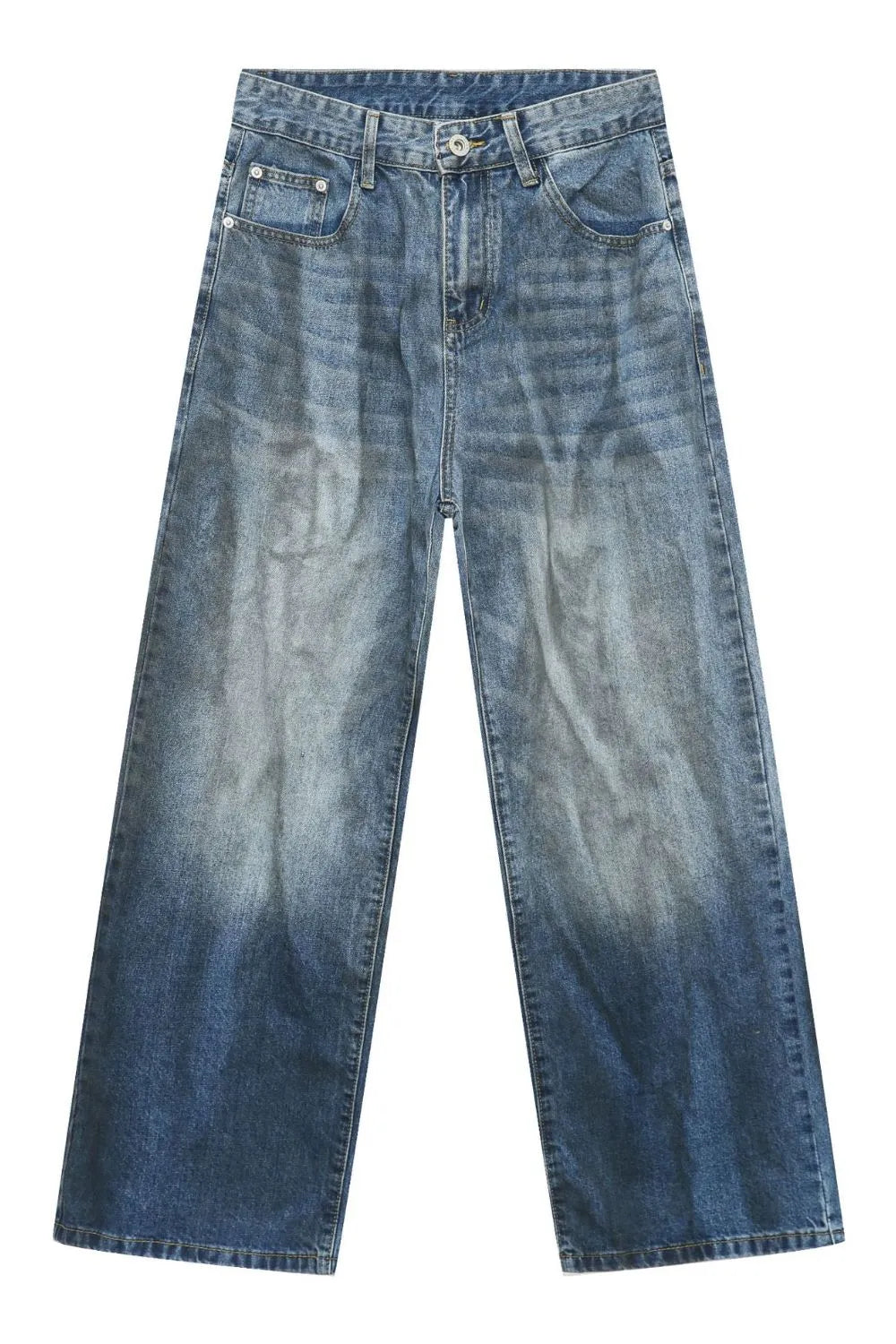 TEEK - Mens Loose Fit Medium Wash Jeans JEANS TEEK Trend