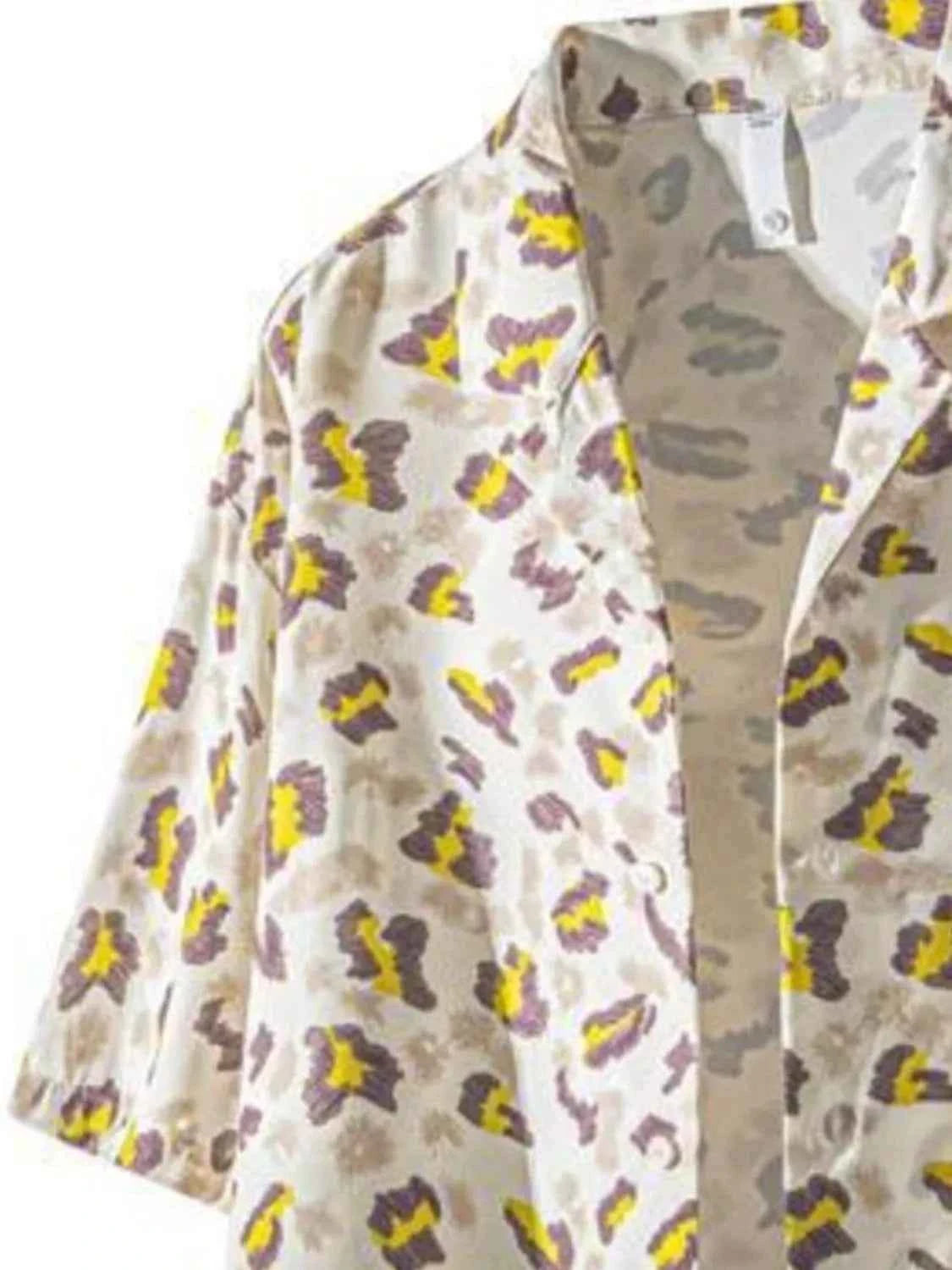 TEEK - Mens Tropical Print Short Sleeve Shirt TOPS TEEK Trend
