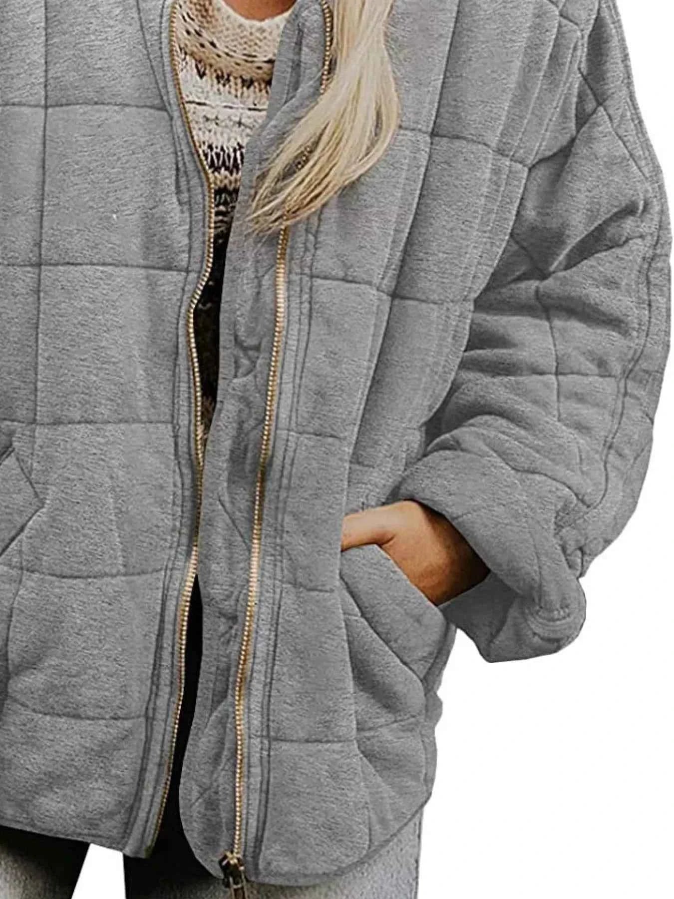 TEEK - Quilted Zip Up Outerwear JACKET TEEK Trend
