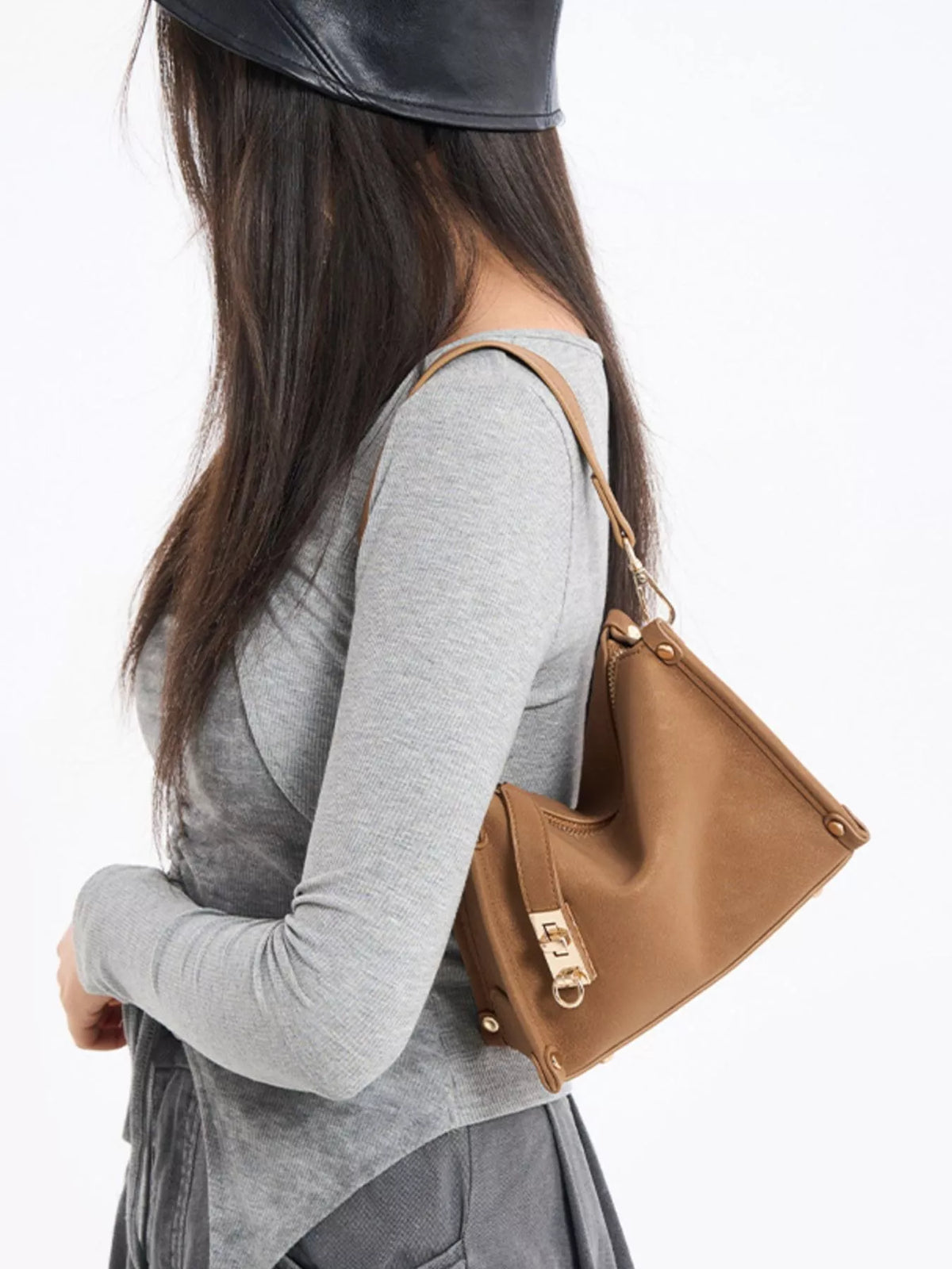 TEEK - PU Leather Crossbody Bag with Adjustable Strap BAG TEEK Trend