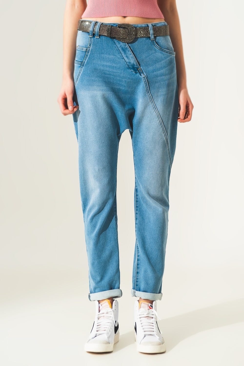 TEEK - Blue Vintage Wash 90s Baggy Jeans JEANS TEEK M Extra Small  