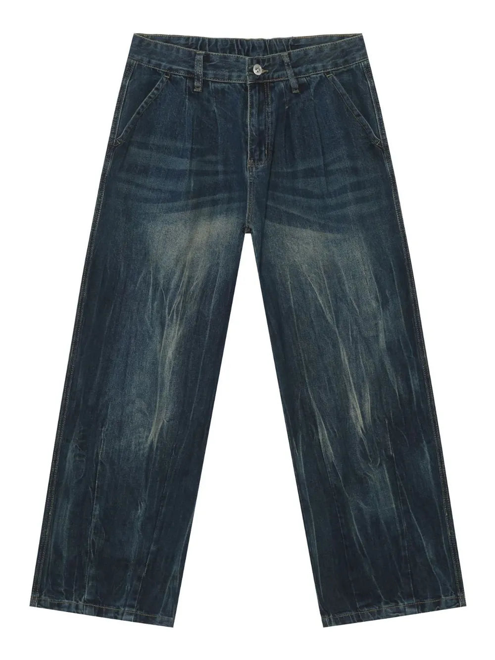 TEEK - Mens High Waist Washed Jeans JEANS TEEK Trend