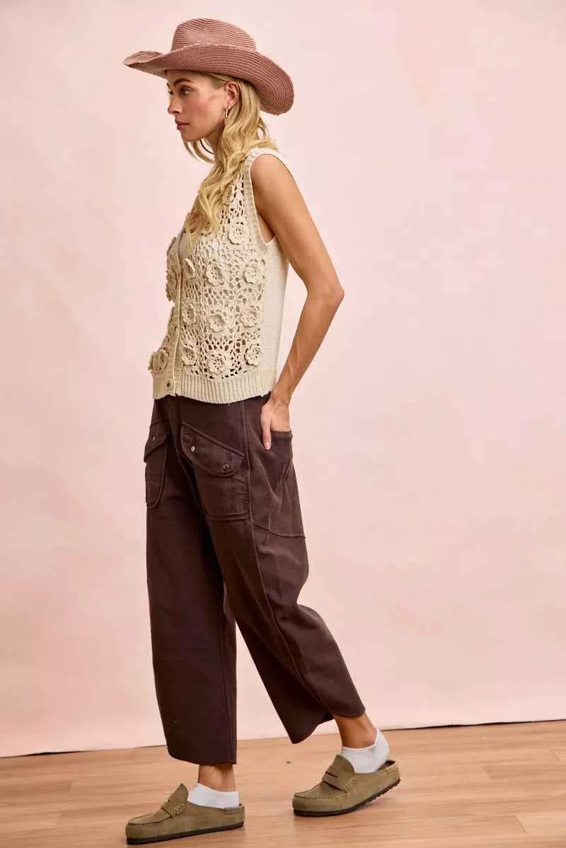 TEEK - Washed Terry Pants with Pockets PANTS TEEK Trend