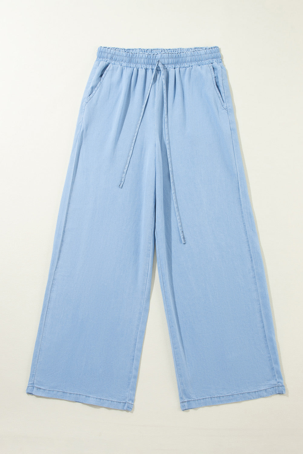 Drawstring Wide Leg Jeans TEEK Trend