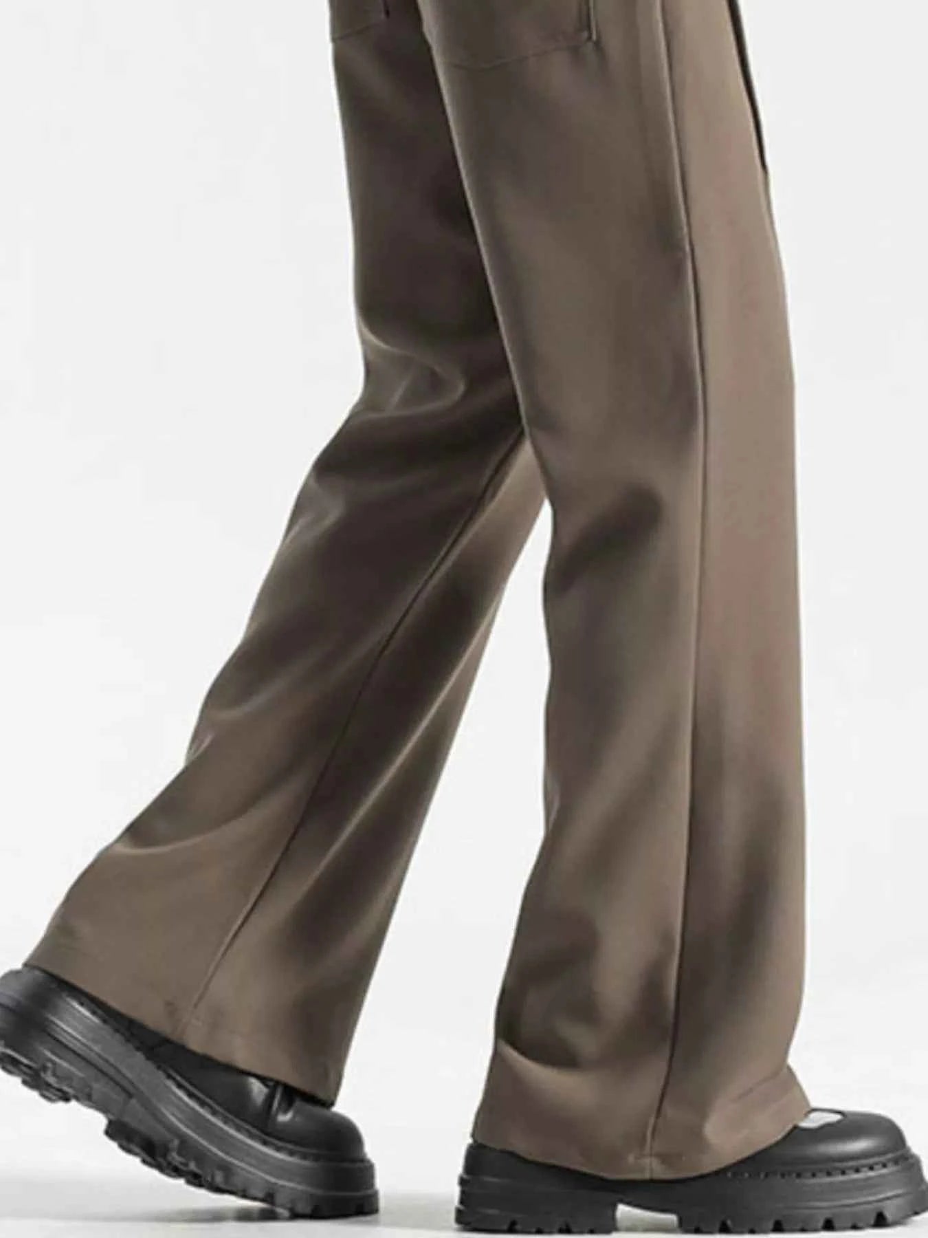 TEEK - Mens Full Size Wide Leg Casual Pants Plus Size PANTS TEEK Trend