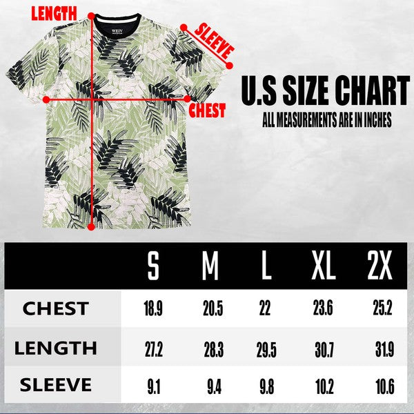 TEEK - Mens Allover Print Short Sleeve Shirt TOPS TEEK FG   