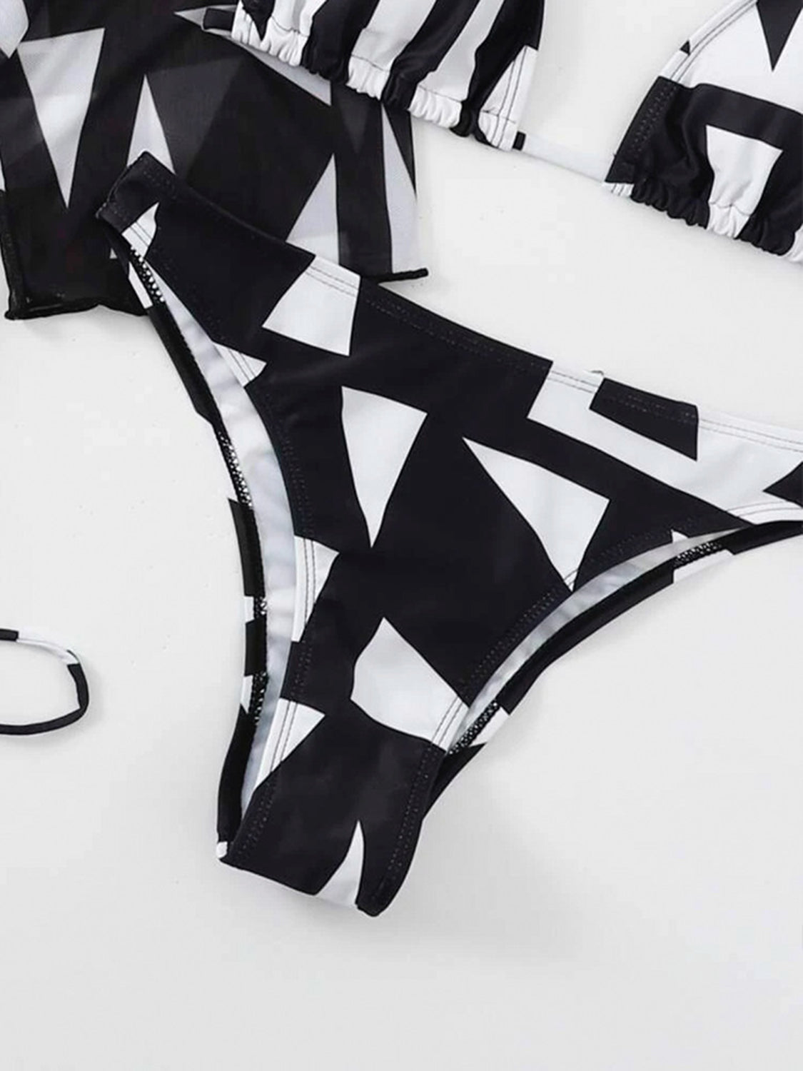 TEEK - Black Halter Neck Bikini and Cover Up Swim Set SET TEEK Trend   