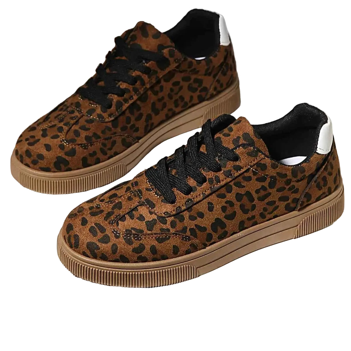 TEEK - Leopard Lace Up Sneakers SHOES TEEK Trend Brown 6