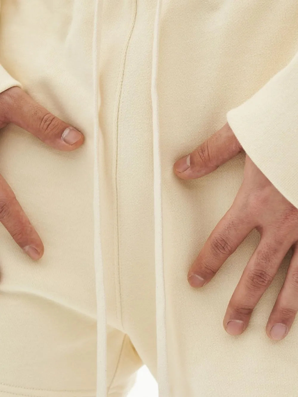 TEEK - Mens Drawstring Sweat Shorts SHORTS TEEK Trend Beige M