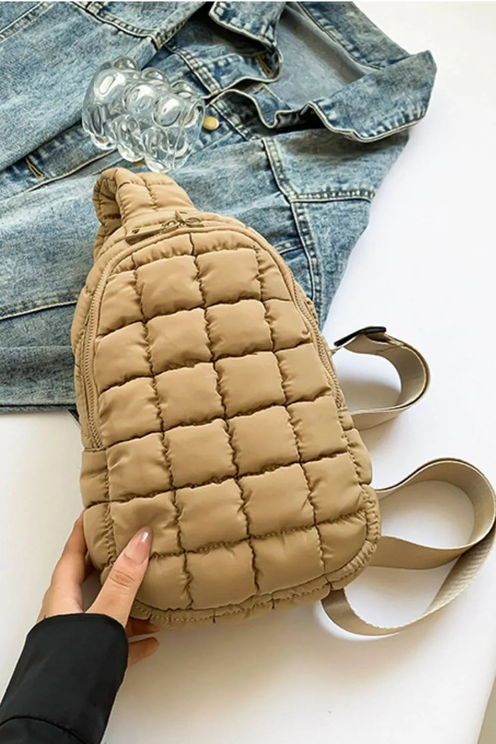 Quilted Nylon Crossbody Bag TEEK Trend