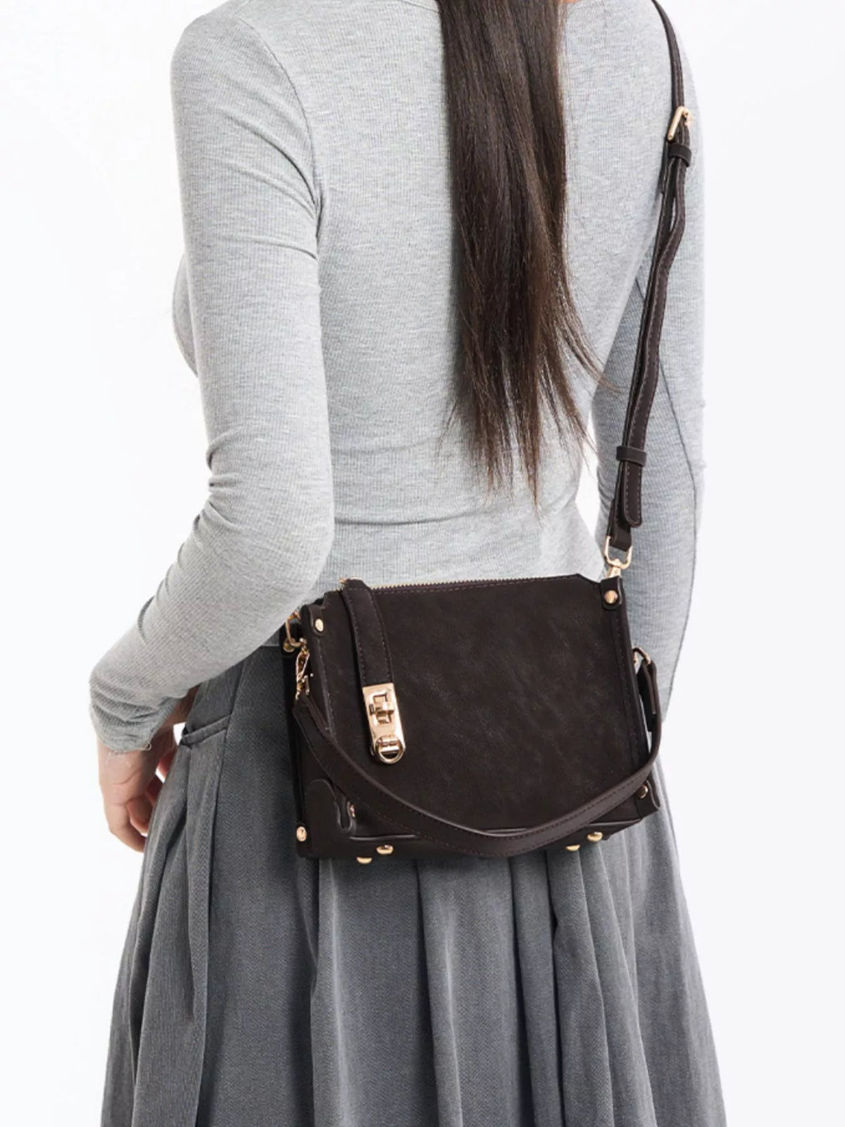 TEEK - PU Leather Crossbody Bag with Adjustable Strap BAG TEEK Trend