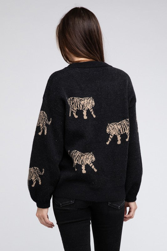 TEEK - Tiger Pattern Sweater SWEATER TEEK FG   