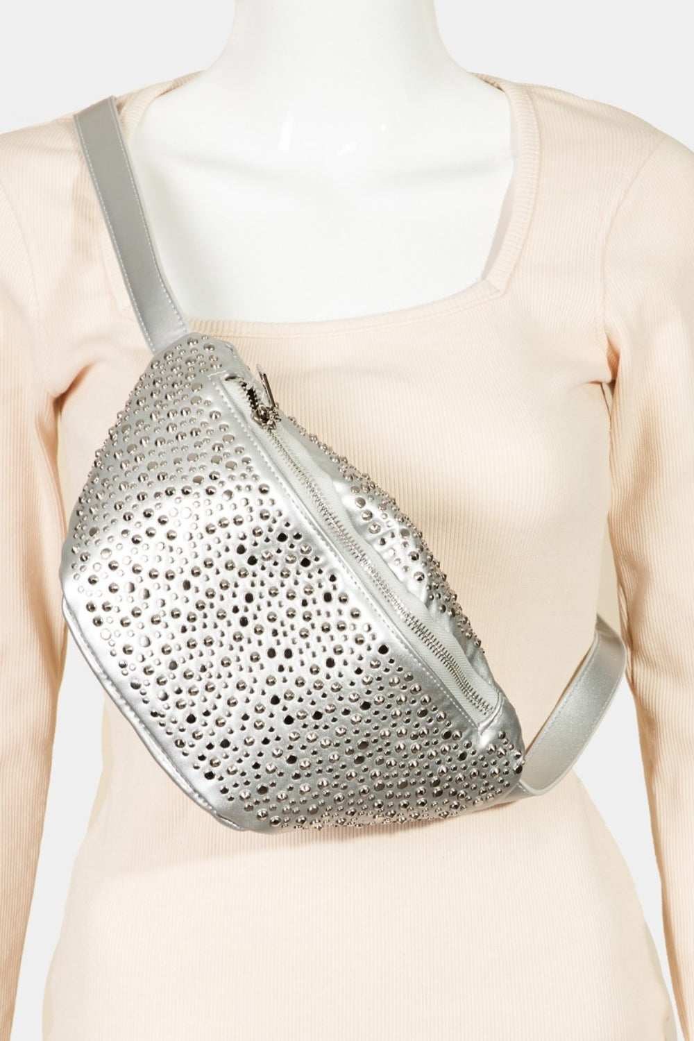 TEEK - Studded Crossbody Bag BAG TEEK Trend Silver  