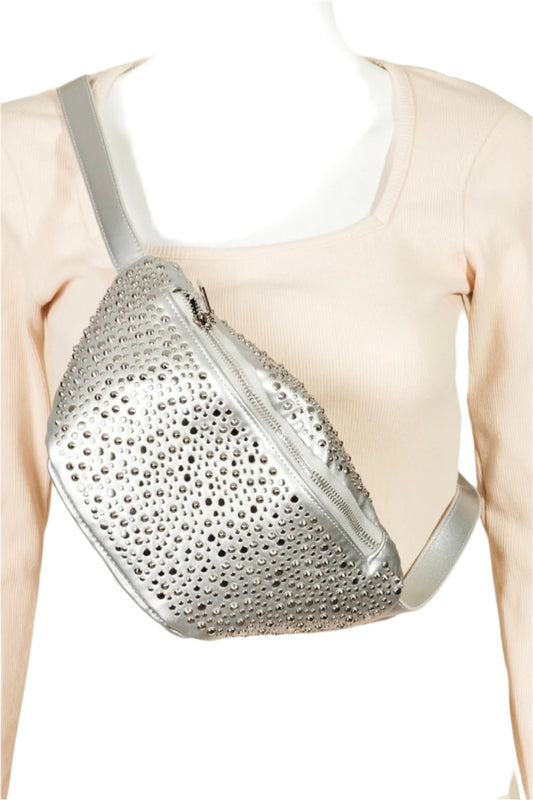 TEEK - Studded Crossbody Bag BAG TEEK Trend Silver  