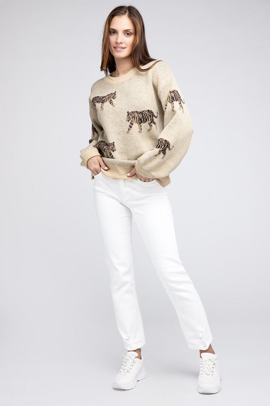 TEEK - Tiger Pattern Sweater SWEATER TEEK FG   