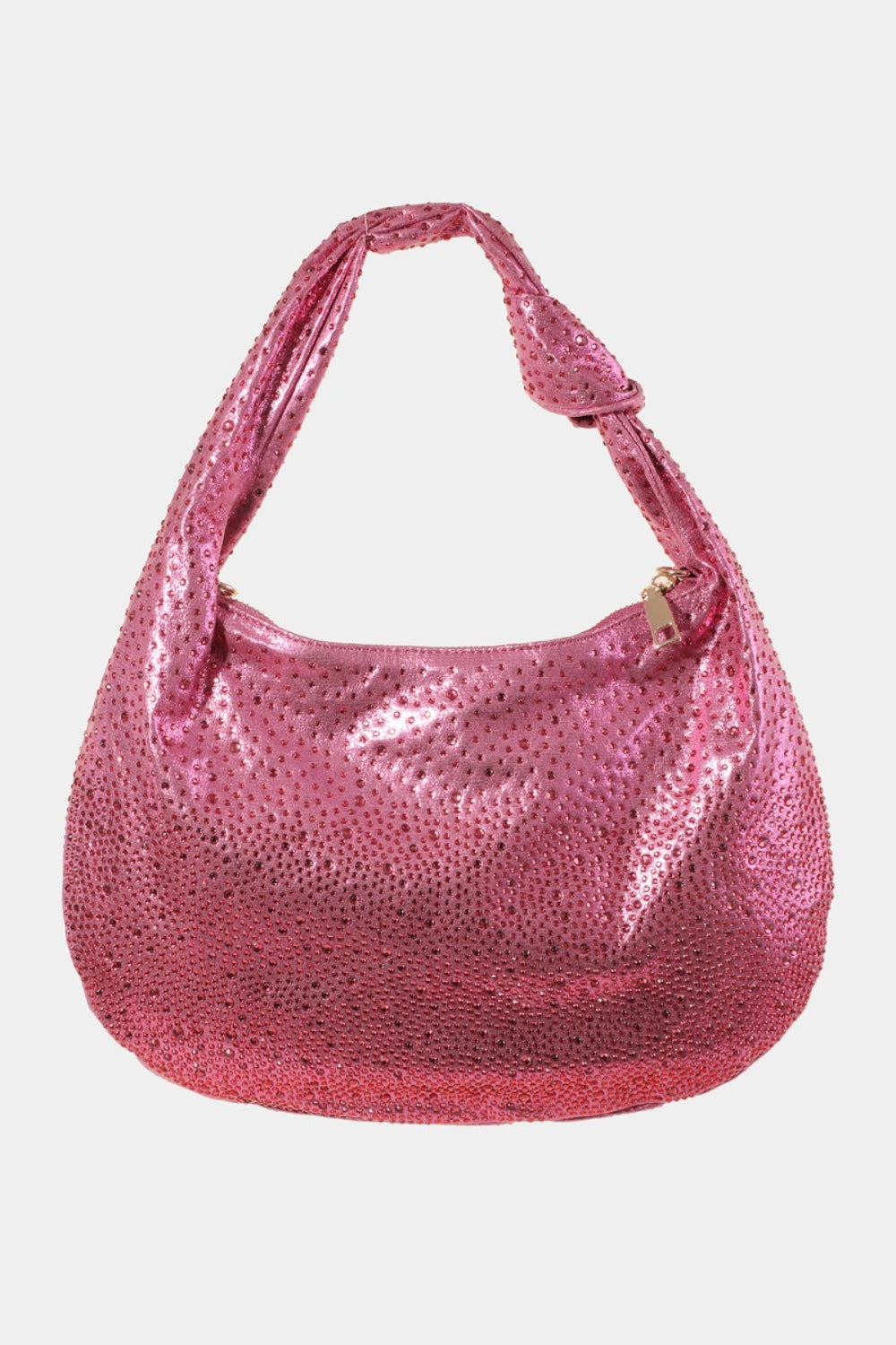 TEEK - Rhinestone Studded Handbag BAG TEEK Trend Fuchsia One Size 