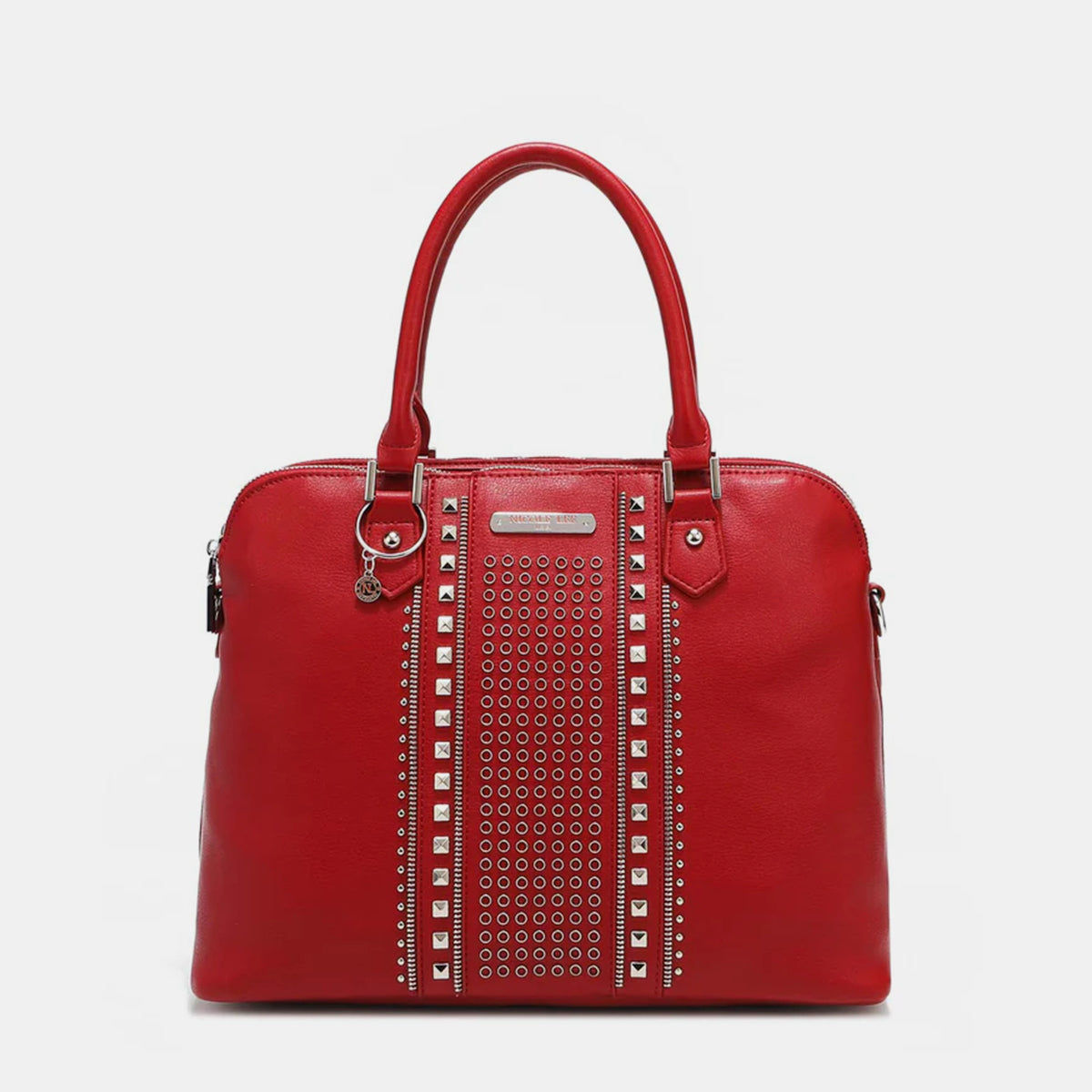 TEEK- NL Studded Decor Handbag BAG TEEK Trend Red  