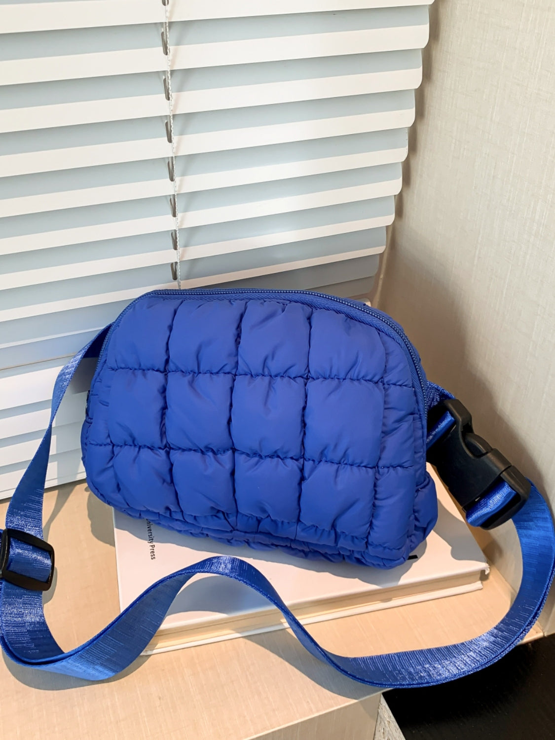 TEEK - Bubble Texture Adjustable Strap Crossbody Bag BAG TEEK Trend Royal Blue