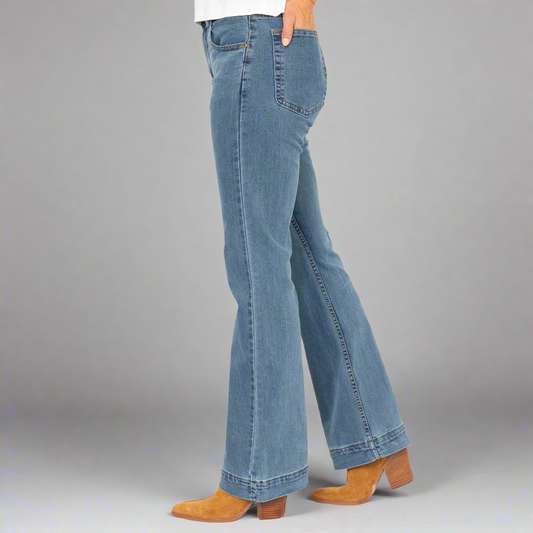 Flare - Light Wash Stretch Jeans Dearborn Denim & Apparel