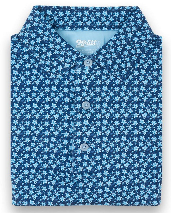 TEEK - Floral Club Mens Polo TOPS TEEK 2P S