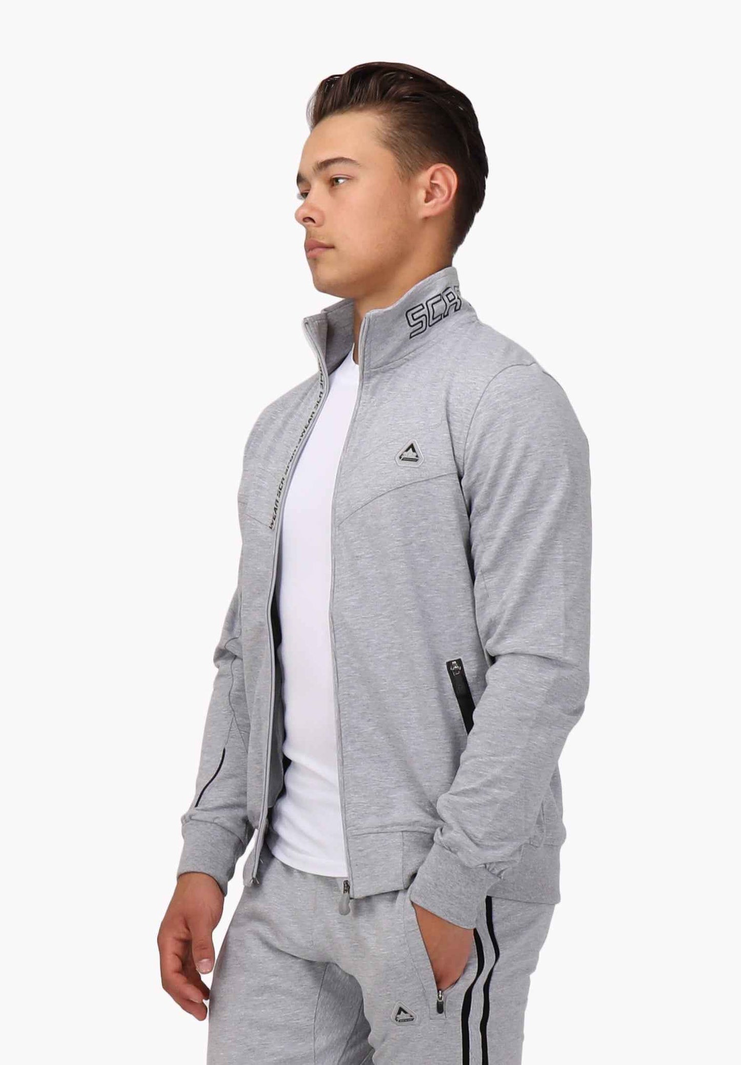 TEEK - All-Day Comfort Full Zip Sweatshirt JACKET SCR Sportswear X-Small Short Light Grey Heather