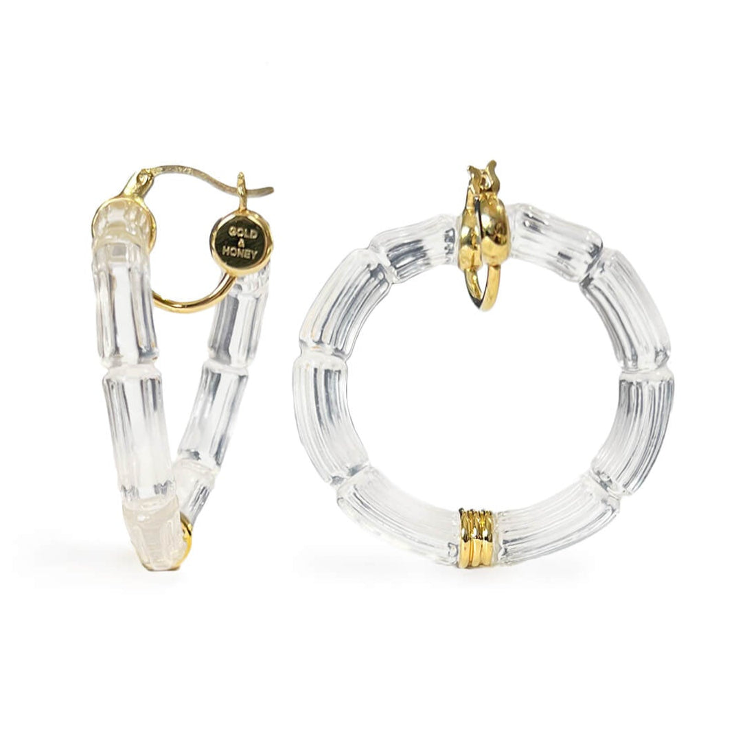 TEEK - Gala Bamboo Lucite Earrings JEWELRY TEEK GNH