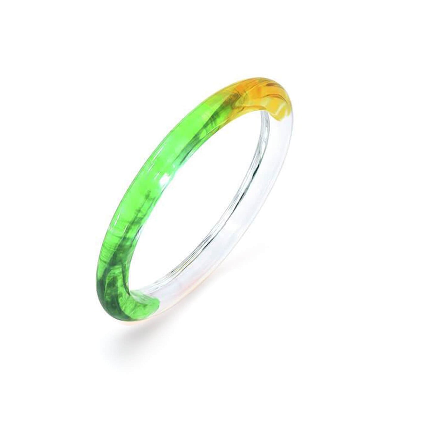 TEEK - Tie Dye Slip On Lucite Bangles JEWELRY TEEK GNH GREEN-YELLOW