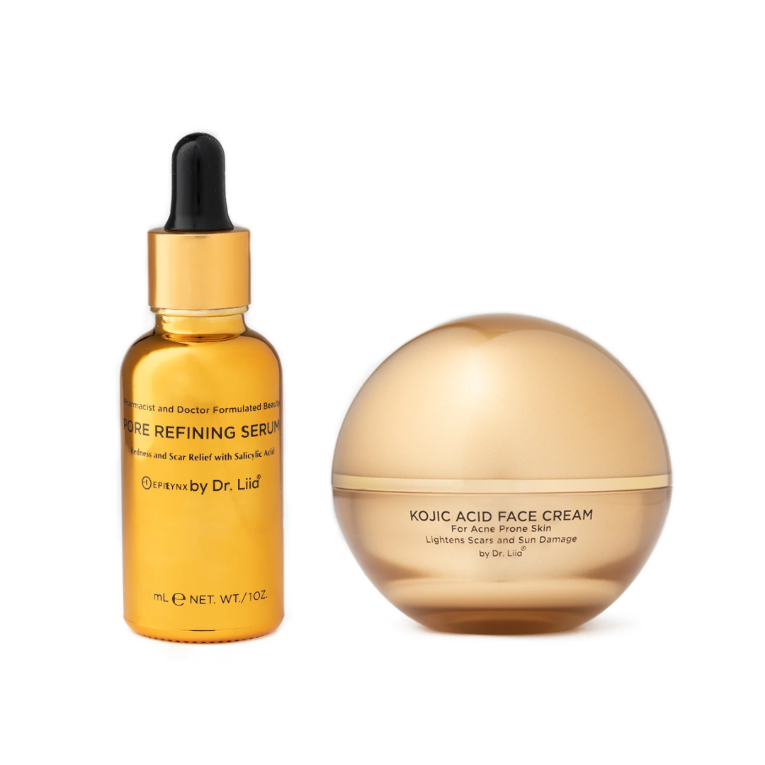 Pore Refining & Brightening Kojic Acid Skincare Set – Vegan, Hypoallergenic Duo EpiLynx