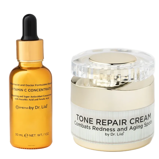 Brightening Vitamin C & Tone Repair Cream Set – Vegan, Gluten-Free Dark Spot & Hyperpigmentation Duo Face Creams EpiLynx