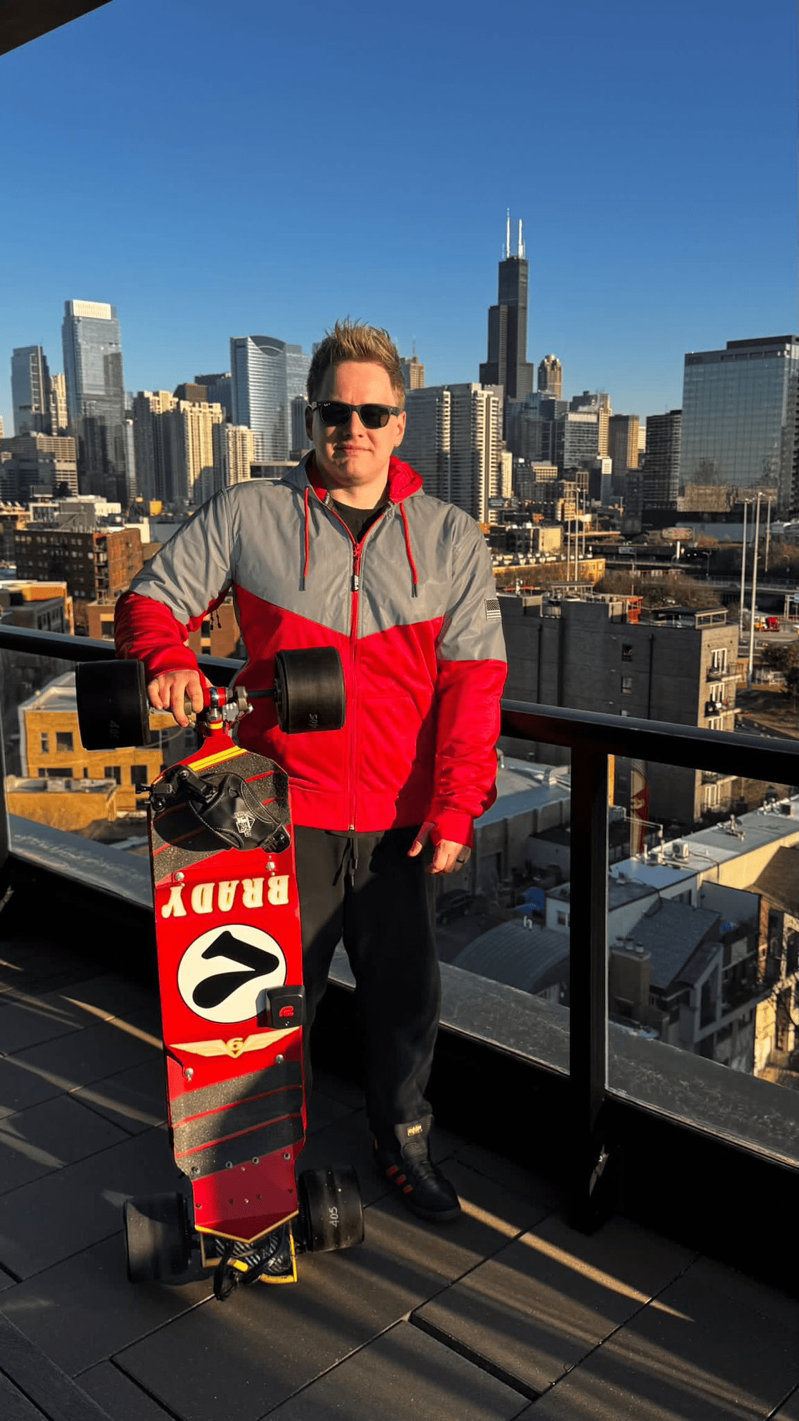 TEEK - Mens Ultra Reflective Padded Hoodie Red Eclipse JACKET TEEK BR