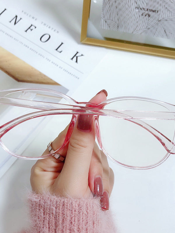 TEEK - Anti-Blue Light Large Framed Glasses EYEGLASSES TEEK K Pink  