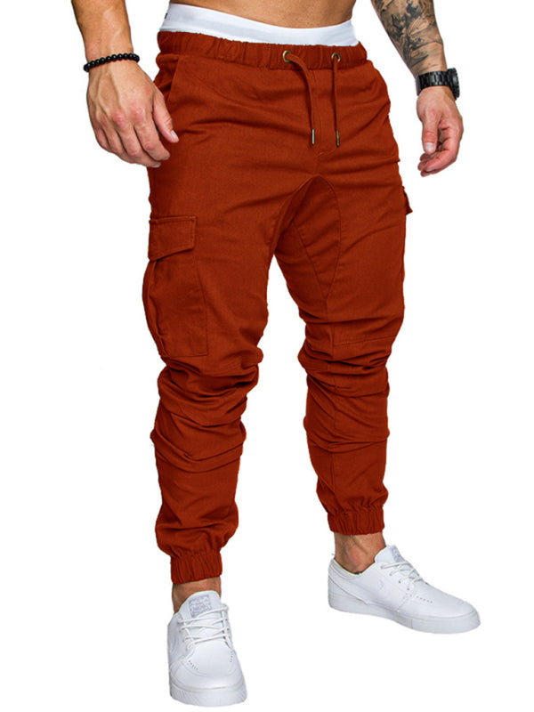 TEEK - Mens Casual Tether Elastic Trousers PANTS TEEK K Brown M