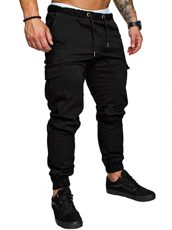 TEEK - Mens Casual Tether Elastic Trousers PANTS TEEK K Black M